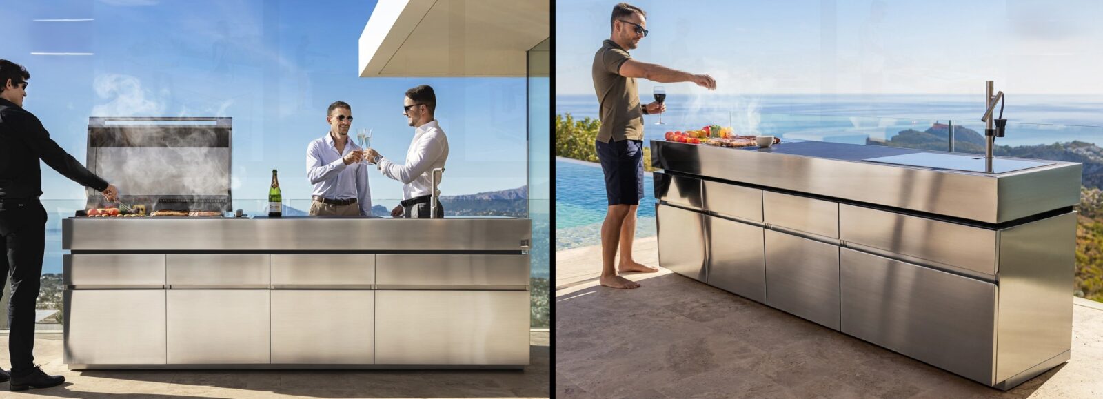 sleek aventura pro 316 modern outdoor luxury grill kitchen design award european miami florida california la oc beverly hills malibu