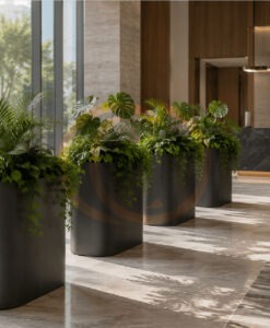 Bryant Candy custom design private label commercial hospitality design illuminating planters