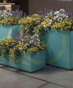 Bryant Delano custom design private label commercial hospitality design illuminating planters