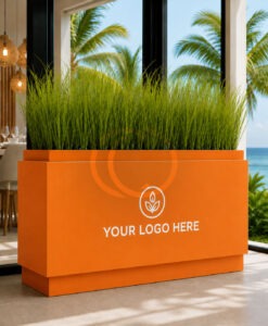 Bryant Rectangle custom design private label commercial hospitality design illuminating planters