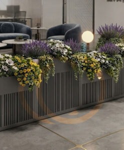 Bryant Stripes custom design private label commercial hospitality design illuminating planters