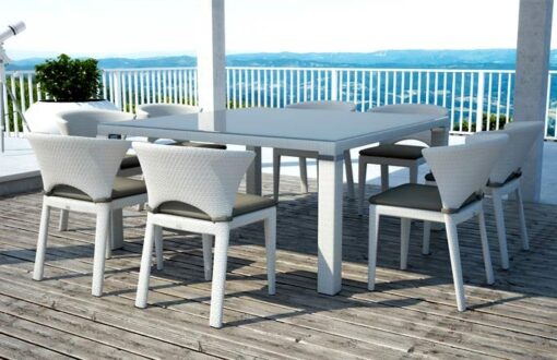 1100 2201d Rex Traditional Wicker Dining Table Florida1