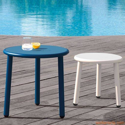 1300 1500b Round Low Any Color Side Table