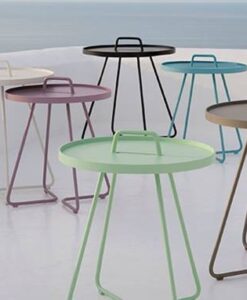 Lightweight, stylish and colorful, you'll want to take this carry side table with you everywhere you go. Table top is also a removable serving tray.