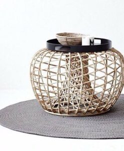 1300 1602c Round Rattan Side Table