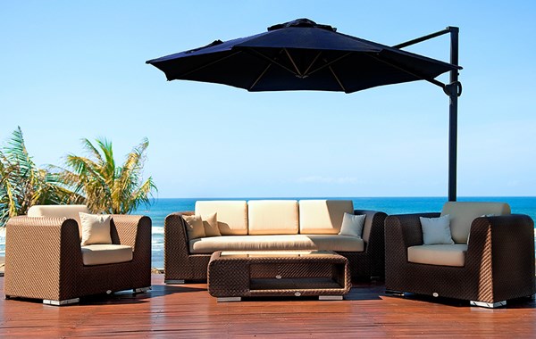 3300 2300a Contemporary Wicker Comfort 3 Seater Sofa Southampton NY