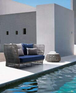 Modern Thermoplastic Aluminum Water Repellent 2 Seater Sofa