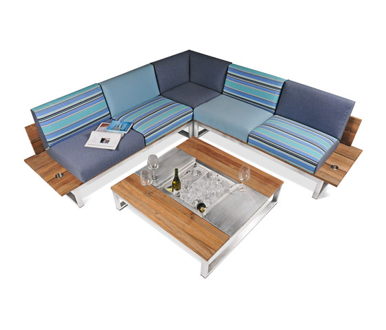 3300 2802d Modern Fat Teak Elements Champagne Comfort Kerry 3 Seater Sofa Southampton NY