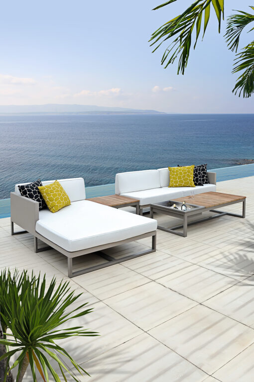 3400 2801b Luxury Modular Elements Champagne Outdoor Sofa