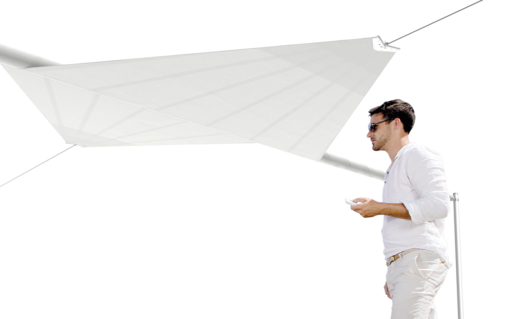 remote controlled sail shade