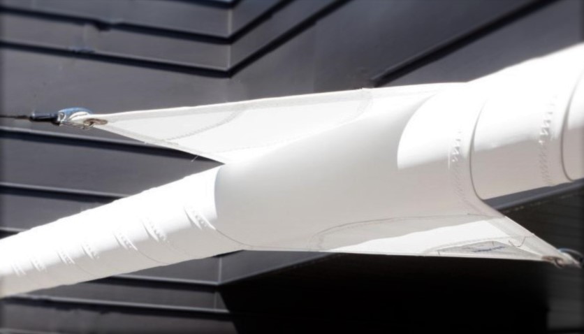 4208 couture outdoor automatic smartphone remote controlled sail shade modern umbrella adjustable