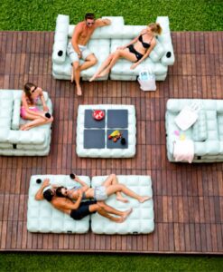 inflatable floating sofa pool furniture