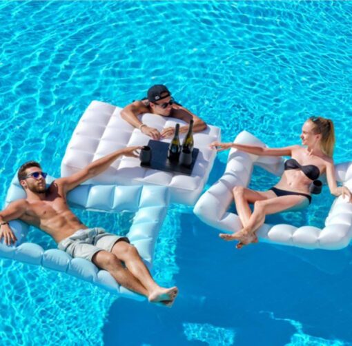 inflatable floating sofa pool furniture
