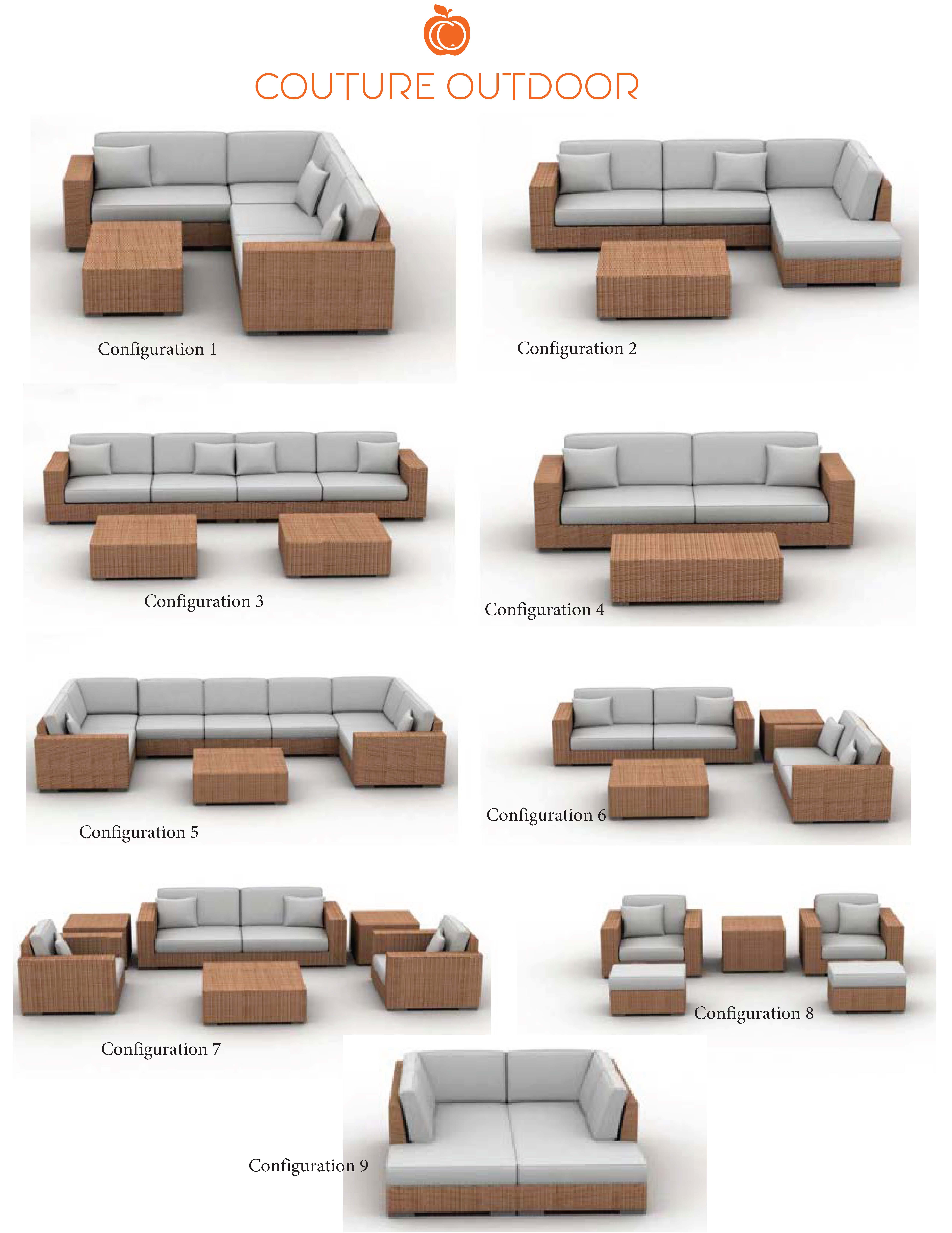 outdoor modular sectional on Zargos Sectional Sofa Couture Outdoor
