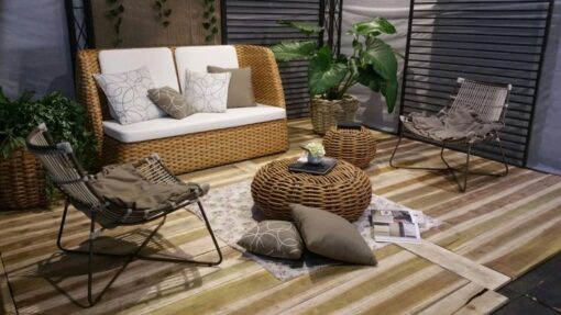 Emilia Aloha Nt Wicker 2 seater sofa Best Hotel Outdoor Furniture