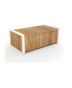 Bermudafied Cushion Box Luxury Outdoor Teak Aluminum Furniture