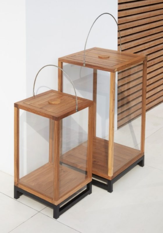 teak lanterns