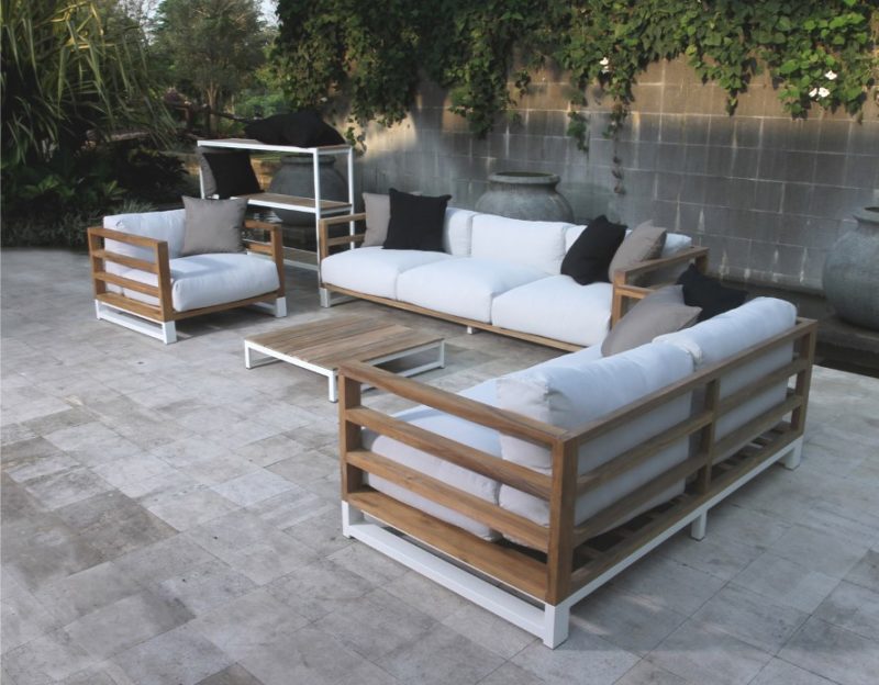 3 Seater Teak Sofa