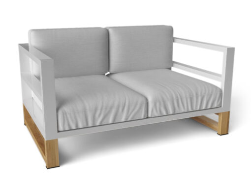 bermudified reverse 2019 collection teak white modern sofa
