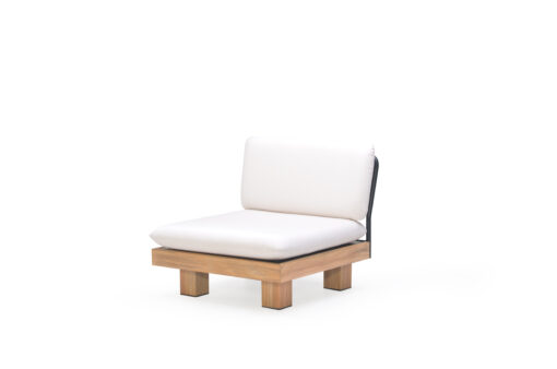 Alura Middle Seat Modern Teak Pool Furniture Contract