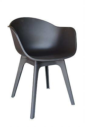 Modern Black White Polypropyleen Dining Chair