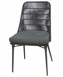 Modern Aluminum Rope Dining Chair W Cushion