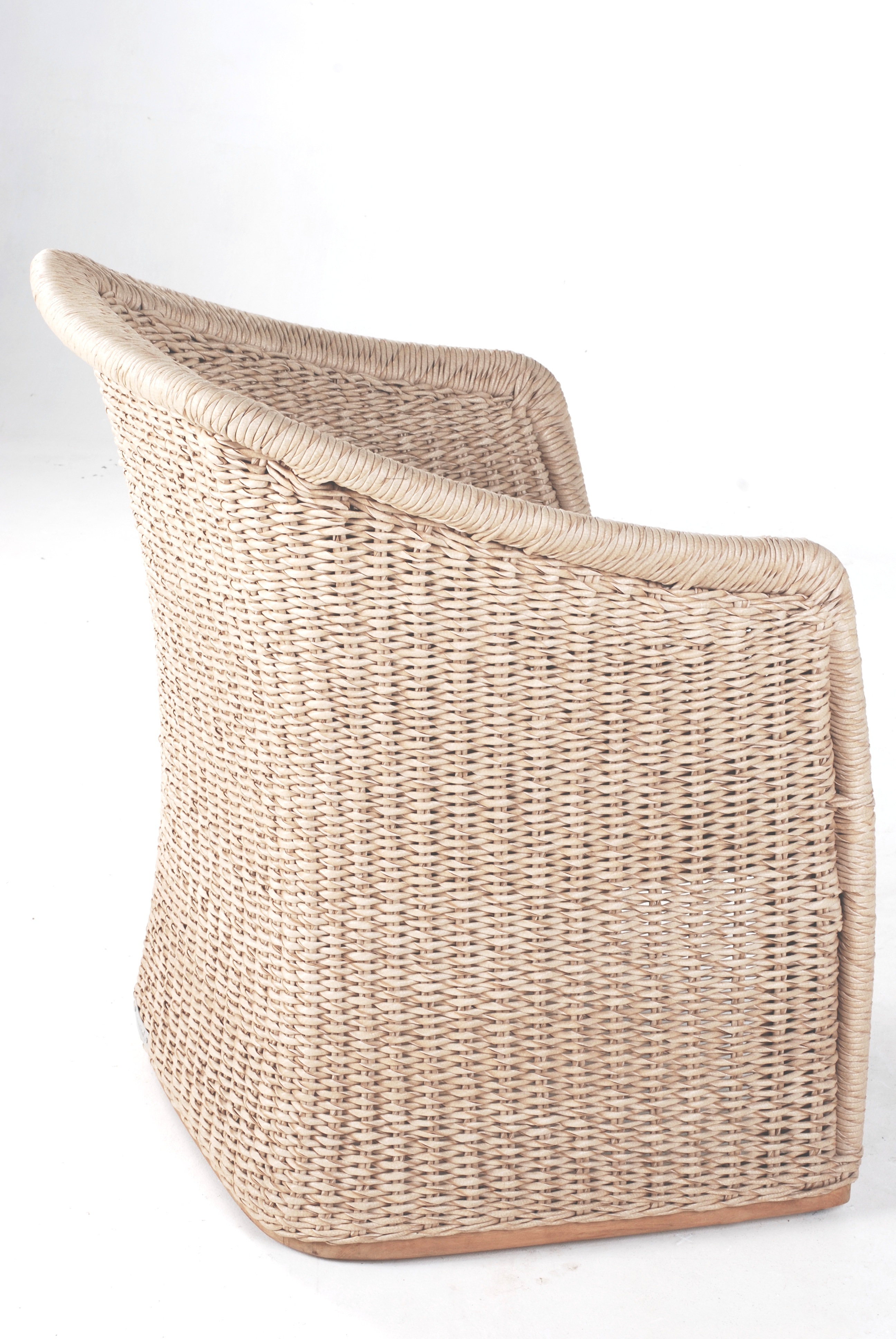 luxury teak outdoor furniture on Modern Teak Hand Woven Armchair Aluminum Frame Contract Furniture Hotels