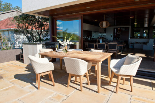 Eliss Dining Chair Restaurants Hospitality Wicker Teak Outdoor Furniture