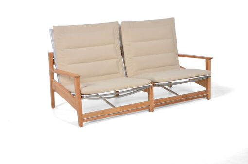 Eli 2 Seater Sofa Modern Teak Pool Terrace Lounge Furniture Hospitality