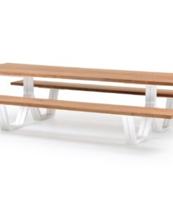 modern aluminum teak picnic table custom