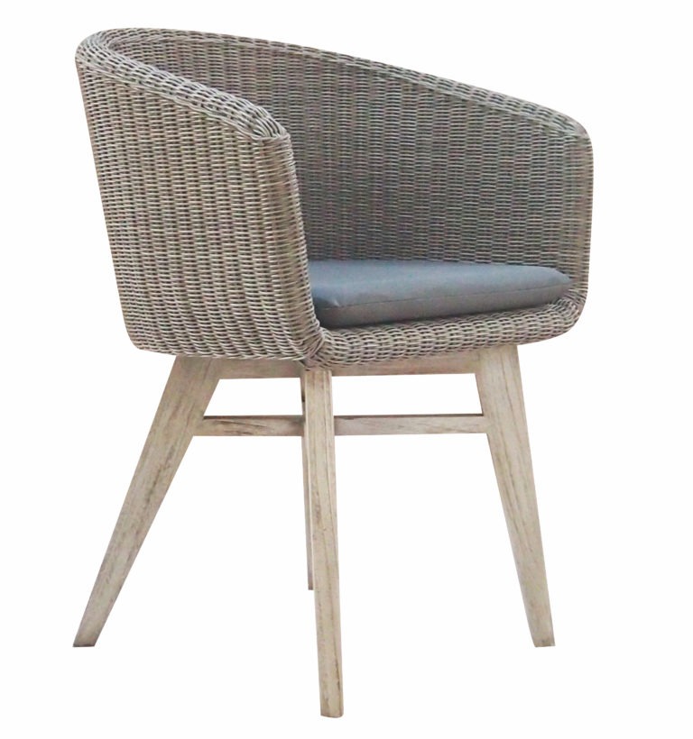Modern Wicker Teak Dining Chairs Contract Hotels Restaurant Outdoor Furniture