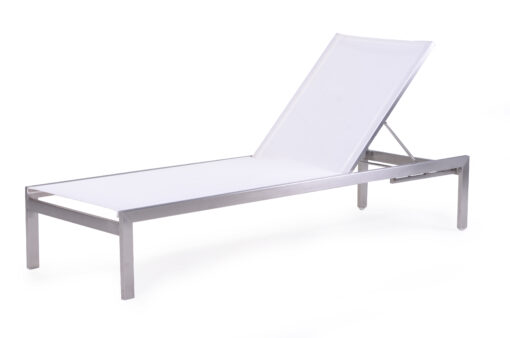 Patt Chaise Lounger Batyline Stainless Steel Chaise Lounger Luxury Contract Outdoor Furniture