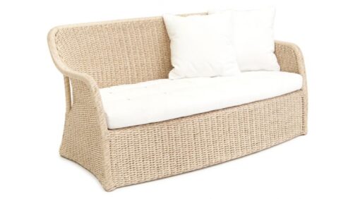 Elana Wicker 2 Seater Sofa Caribbean Traditional Design Hotels Contract Outdoor Furniture All Weather