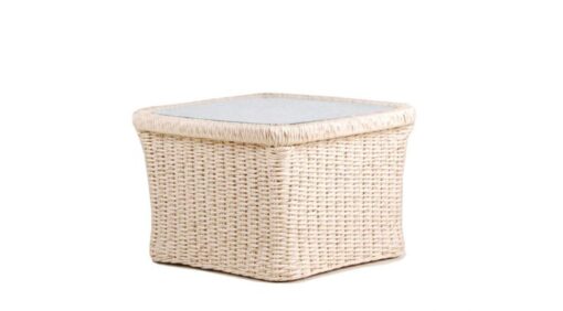 Elana Wicker Coffee Table Traditional Pool and Patio Furniture Hospitality Outdoor Caribbean Design