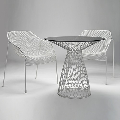 Cielo Arm Dining Chair Armless Luxury Modern Contract Hospitality Commercial Outdoor Furniture
