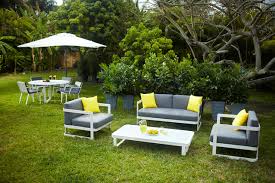 Averon modern white grey cushion outdoor sofa club lounge chair chaise
