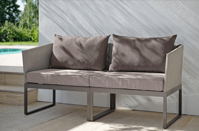 Balcony 3 piece chaise lounge sofa