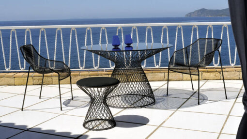 Cielo Dining Chair Armless Luxury Modern Contract Hospitality Commercial Outdoor Furniture