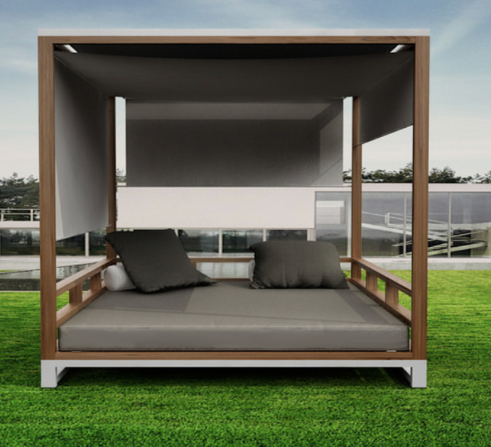 Bermudafied Daybed Option 1, Modern Outdoor Daybed