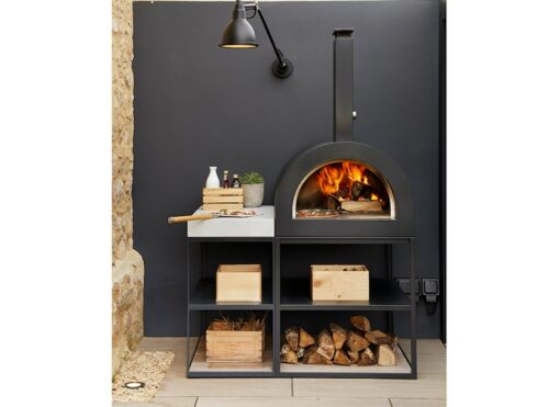 Garden Ease Pizza Oven Wood Burning Anthracite Luxury Outdoor