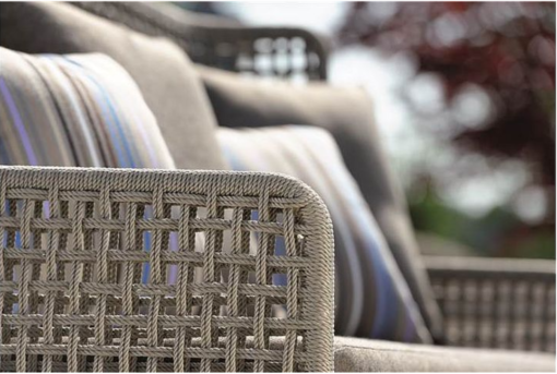 agreta 3 seater sofa champagne grey contemporary outdoor furniture residential Hamptons Greenwich