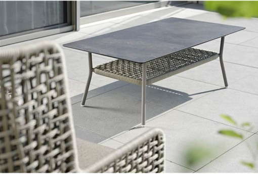 agreta coffee table cantilever champagne chair contemporary outdoor furniture residential Hamptons Greenwich