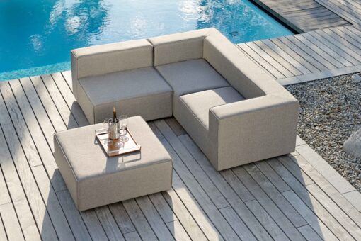 Adele sectional modular sofa transitional contemporary modern grey outdoor european fabric