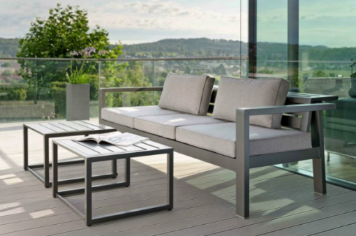 Modern Powder Coated Aluminum Multi Function Outdoor Sofa