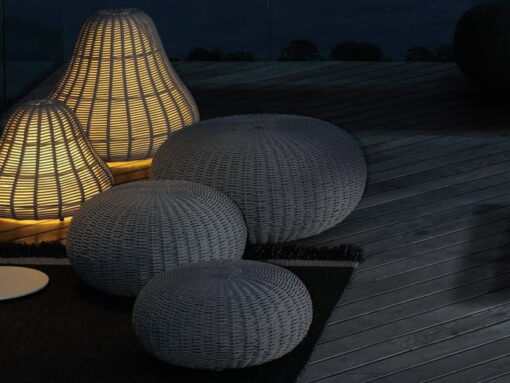 Jessi Rope Lamp Pouf Luxury Outdoor Furniture