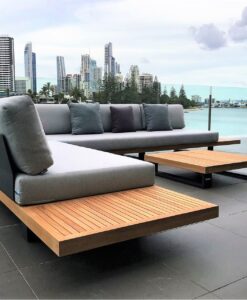 aaron teak black modular 2s 3s sectional sofa removeable back modern architecture design luxury hospitaltiy commercial hotel back