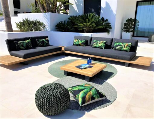 aaron teak black modular 2s 3s sofa removeable back modern architecture design luxury hospitaltiy commercial hotel ocean