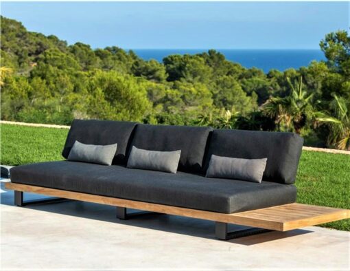 aaron teak black modular 3s sofa removeable back modern architecture design luxury urban hotel contract hospitality commercial