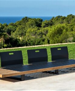 aaron teak black modular 3sl sofa removeable back modern architecture design