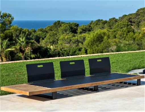 aaron teak black modular 3sl sofa removeable back modern architecture design